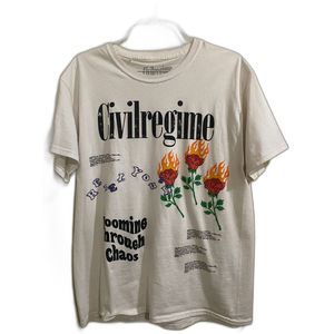 Men's Large Civil Regime Blooming Through Chaos Shirt